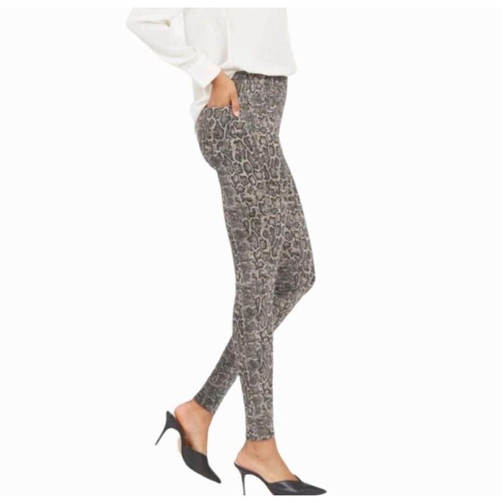Spanx snakeskin print Jean-ish shapewear S jeggings
